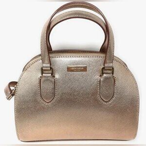 Like New Kate Spade Mini Reiley Rose Gold Glitter Crossbody Bag